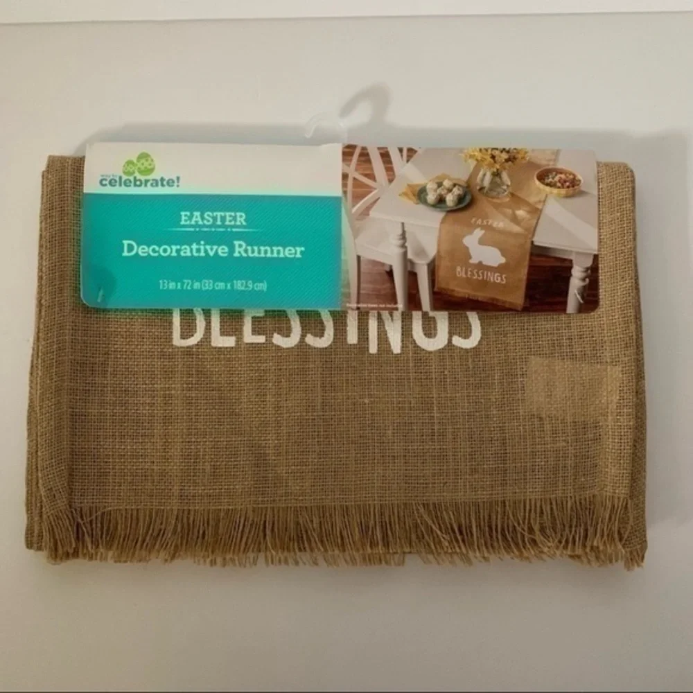 NWT. WAY TO CELEBRATE Easter Table Runner